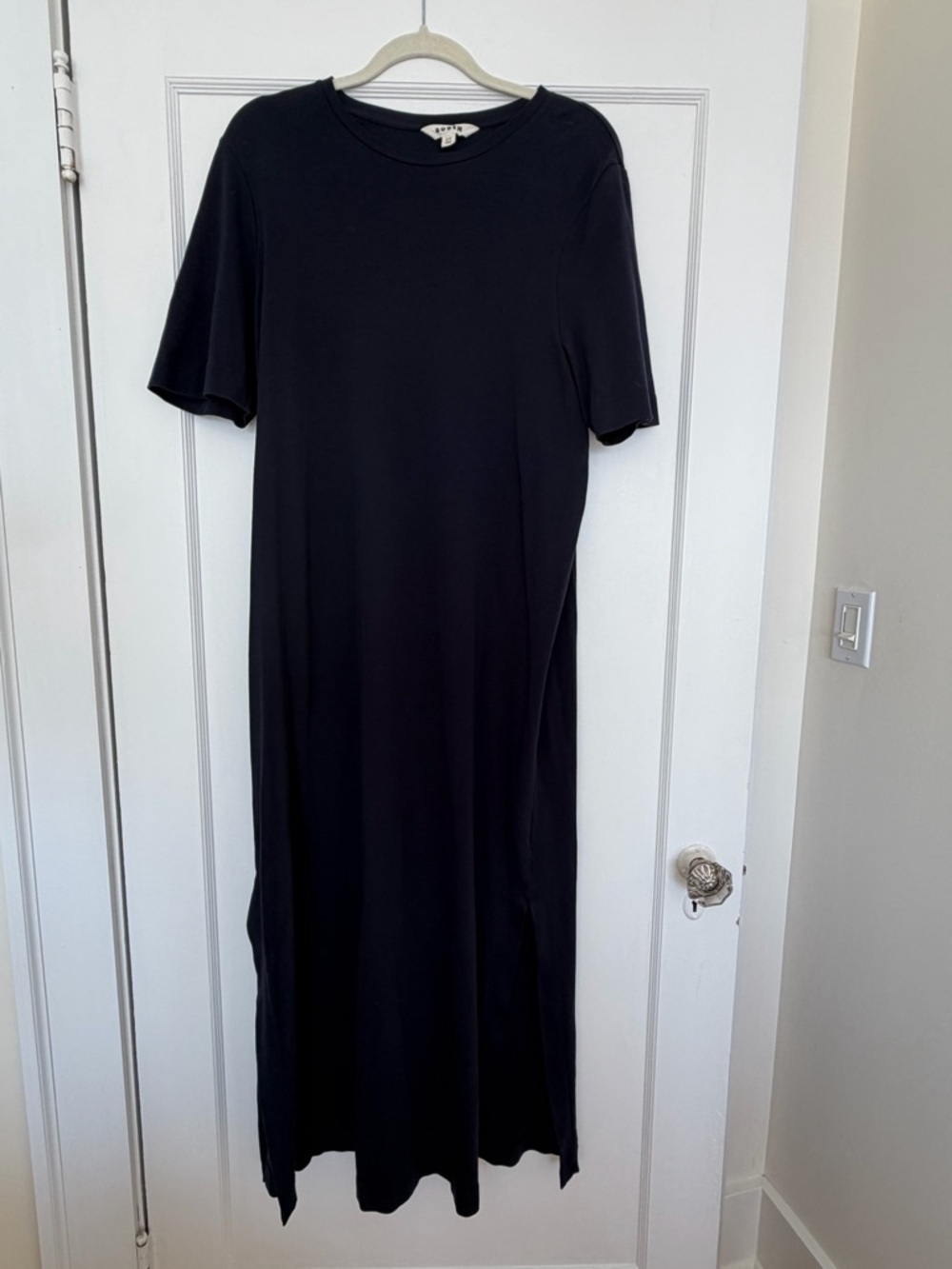 Boden Navy Cotton Tee Maxi Dress